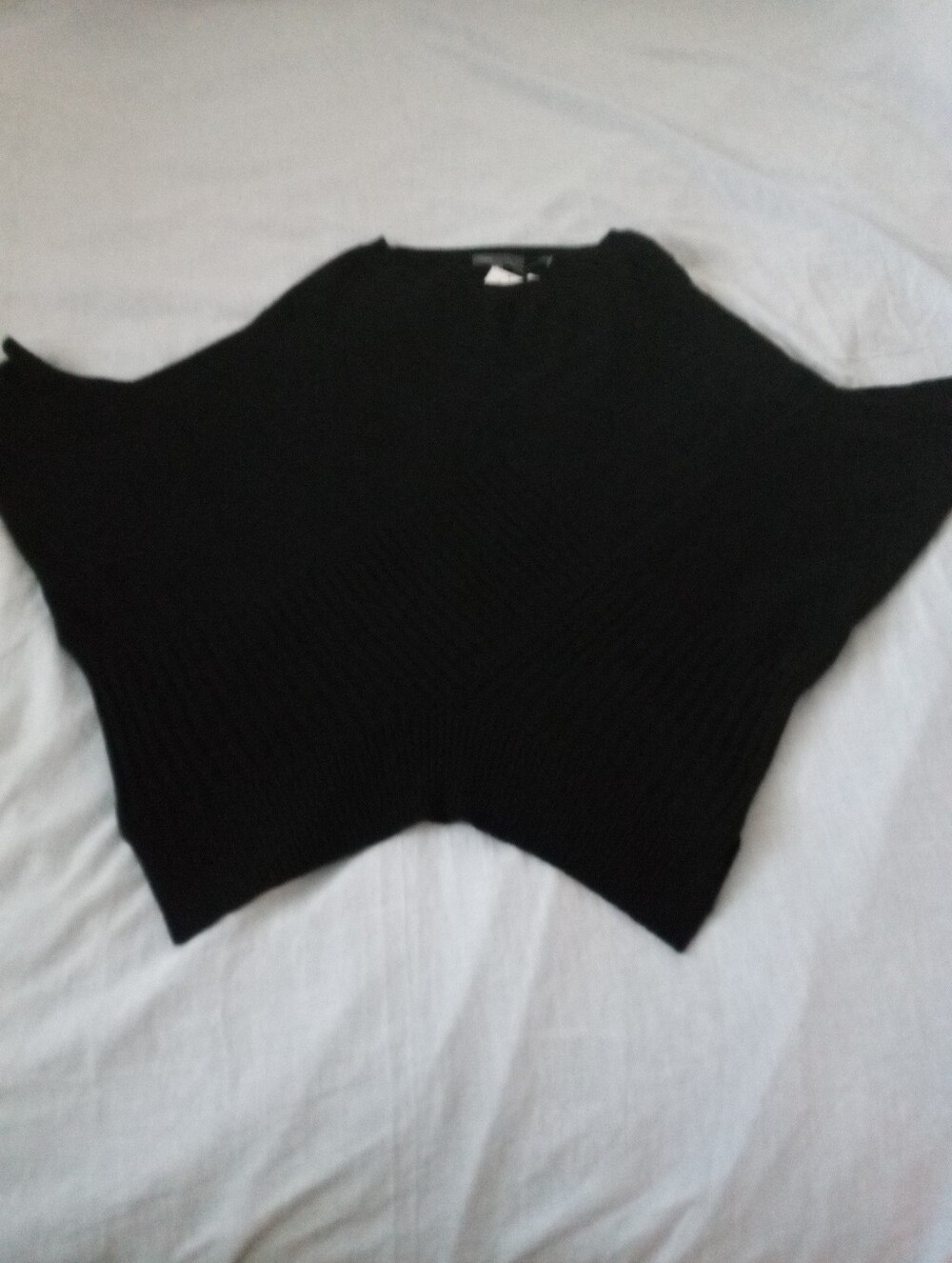 Vince Black Knit Poncho Cashmere Sweater M